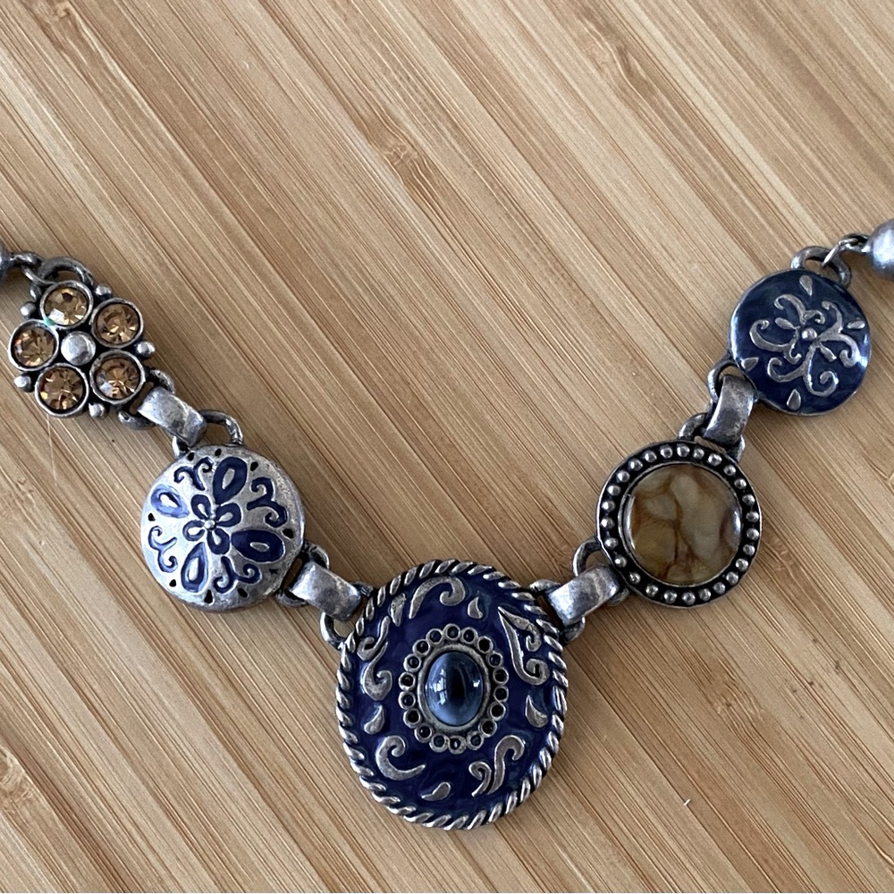 Chico’s Vintage Chunky Western Statement Necklace - Picture 7 of 12
